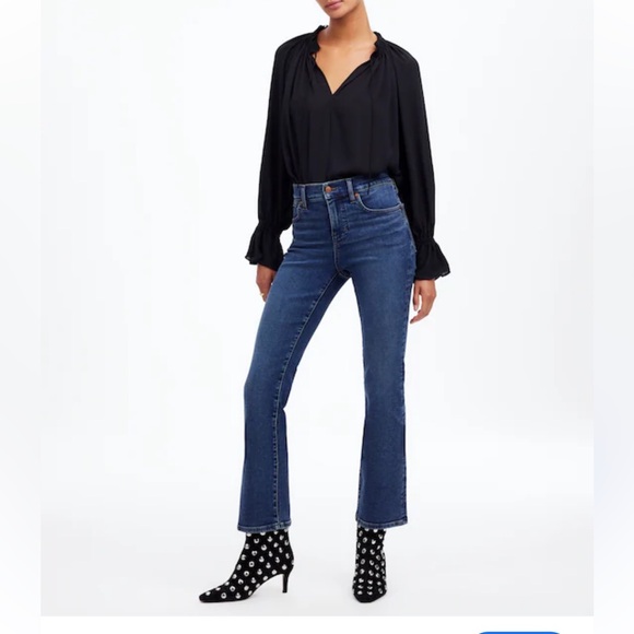 Madewell Women’s Mid-Rise Kick Out Blue Jeans Size 31 - Picture 9 of 10